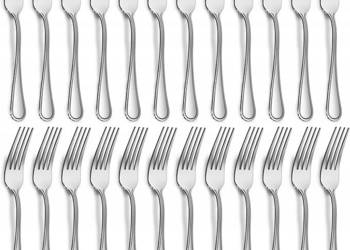 Zestaw 24 widelce ze stali nierdzewnej, 20 cm
