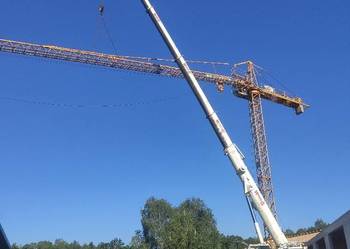 Wynajem żurawi wieżowych dźwig budowlany wypożyczenie