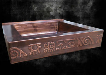 Zlew miedziany copper sink