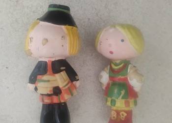 Kolekcjonerskie lalki figurki z celuloidu malowane ręcznie prl