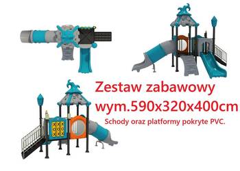 Plac zabaw - zestaw zabawowy.