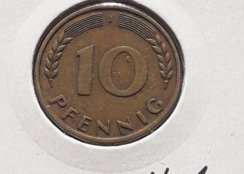 10 Fenigów RFN 1950 r. men. J - nr 1 10 Fenigów RFN 1950 r. men. J - nr 1