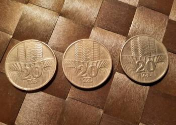 3 Monety z PRL-u 20 zł Wieżowiec i kłosy-1973/1974/1976