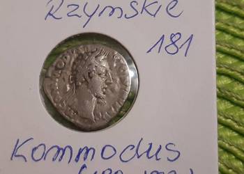 moneta srebrna denar Cesarstwa Rzymskiego cesarz Kommodus