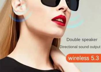 Okulary przeciwsłoneczne z wbudowanym głosnikami bluetooth
