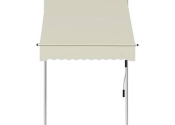 Markiza zwijana ręcznie 100 cm kremowa WM-145833