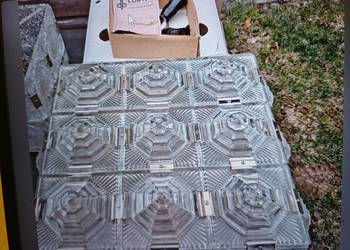 Retro lampa wiszaca Kamenický Šenov z 1964 roku Piramida