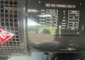Agregat prądotwórczy spalinowy 30 kW (37 kVA) DEVOL POWER VG-R30 - NOWY, d…