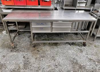 Stół roboczy na kółkach 4 szuflady; 250x90x95 (309)