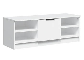 Szafka pod TV biała 102x355x365 cm materiał drewnopochodny WM-811367