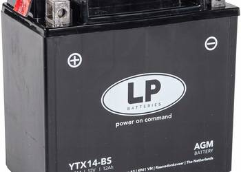 Akumulator 12A motocyklowy Landport YTX14-BS 12V