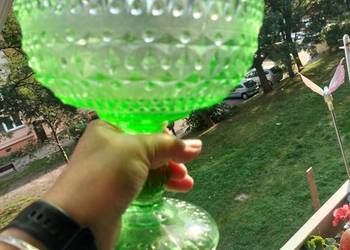 Owocarka romby guziki Ząbkowice kolor zielony ,trawka Owocarka romby guziki Ząbkowice kolor zielony ,trawka