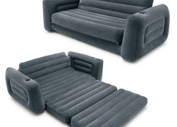 Sofa dmuchana rozkładana duże łóżko materac 2w1 INTEX 66552