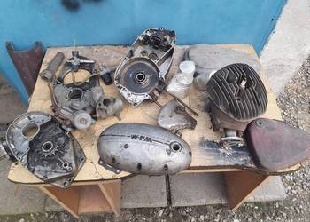 Silnik części wfm wsk gaźnik wał kartery pokrywa dekiel cylinder