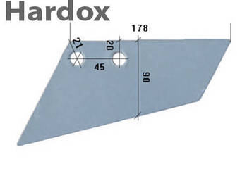 Lemiesz HARDOX 63361603/L agregat ścierniskowy RABE