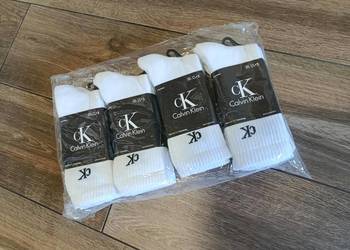 Komplet skarpety męskie Calvin Klein, 41-46 DRI-FIT 12 sztuk - białe