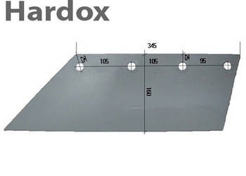 Lemiesz 300hektarów HARDOX 18105/L części do pługa RUMPTSTAD