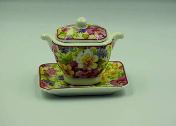 Porcelain Art mini waza miniaturka z porcelany -sygnowana