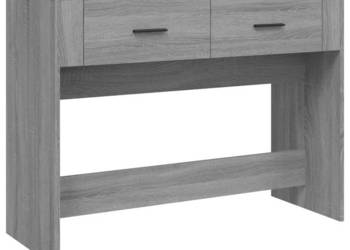 Stolik konsolowy szary dąb sonoma 100x39x75 cm WM-816782