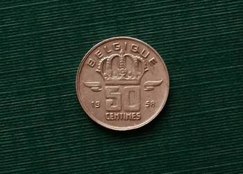 BELGIA - 50 centymów (1958r)