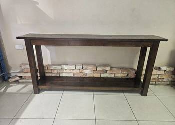 Ekskluzywna konsola drewniana masywna  dąb