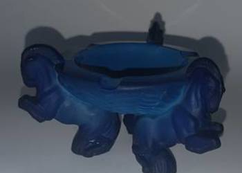 Stare czeskie szkło. Styl Art deco, lapis lazuli Stare czeskie szkło. Styl Art deco, lapis lazuli