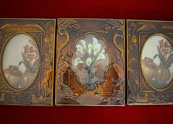 Trzy ramki do zdjęć w stylu przedwojennego retro , nowe