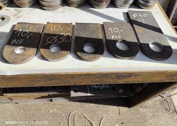 Ucho do wspawania 25 30 35 40mm tur siłownik wygrabywacz