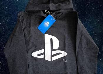 Nowa oryginalna bluza chłopiec PlayStation PS4 kaptur