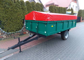 Przyczepa wywrotka jednoosiowa nowa b.mocna produkcja ,transport
