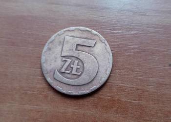 Moneta 5 zl.z 1977 roku