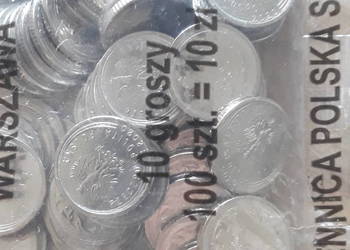 10 groszy 2020 r. menniczy woreczek 100 sztuk.