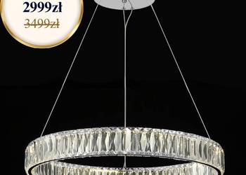 Żyrandol nowoczesny kryształowy srebrny glamour Żyrandol nowoczesny kryształowy srebrny glamour