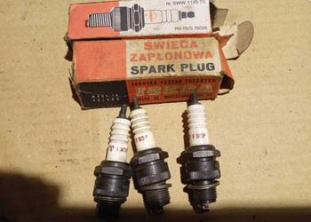 Świece zapłonowe ISKRA F95P PRL Fiat 126p WSK Romet Jawa 3 sztuki