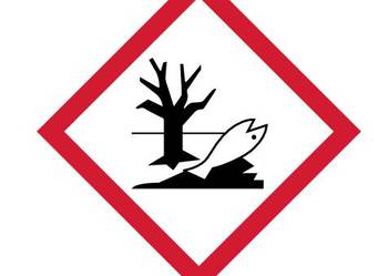 Naklejka BHP Substancja niebezpieczna dla środowiska 150x150mm LF009