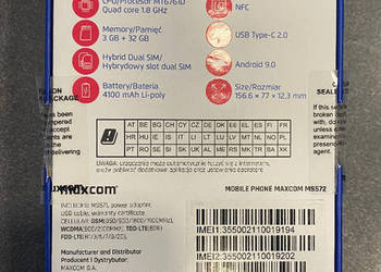 Nowy Telefon Maxcom MS572