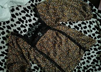 VILA _ bluzka z czarną koronką w kwiatki bluzeczka _NOWA! xs VILA _ bluzka z czarną koronką w kwiatki bluzeczka _NOWA! xs