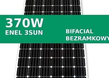 Panel fotowoltaiczny Enel 370W 3S Dual 72N bifacialny bezramkowy wysoka wyd