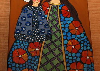 Dachówka Ręcznie Zdobiona Bieberschwanz malowana