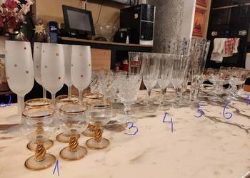 lampki kieliszki szkło krystał