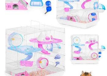 Klatka dla chomika świnki morskiej gryzoni pełne wyposażenie Petsi