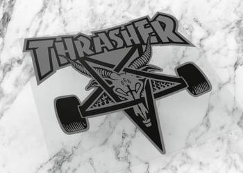 Naklejka THRASHER 6 x 5,4 cm skate swag supreme #3