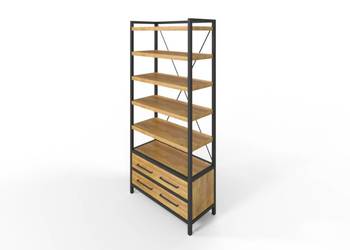 Regał Industrial Loftowy HIGHWAY 200x90cm