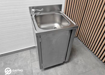 Szafka gastronomiczna z zlewem ze stali nierdzewnej 50x50x85cm