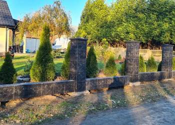 Ogrodzenia, słupki, ala klinkier, Imitacja klinkieru Ogrodzenia