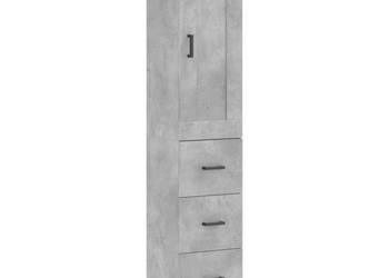 Wysoka szafka szarość betonu 345x34x180 cm WM-3200197