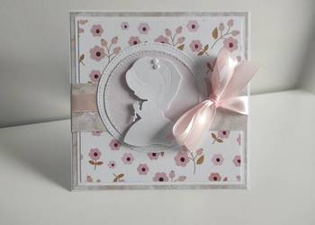 Kartka ręcznie z okazji Pierwszej Komunii Świętej handmade