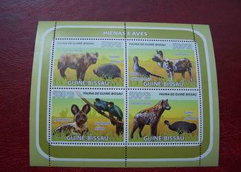 Gwinea Bissau 2008 MNH Fauna Hieny Ptaki łowne