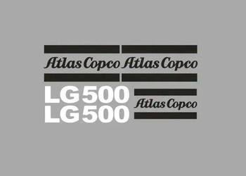 Naklejki oklejenie ATLAS COPCO LG500 Zamiennik