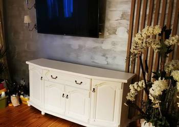 Komoda Biała Śliczna Dąb Biały Bekas Lakierowana